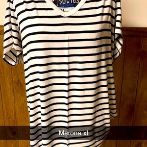 Merona xl striped tee, gently used